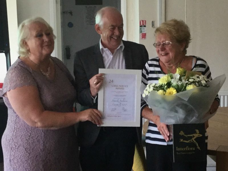 Caerphilly CLP paid tribute to Pam Baldwin for her record of loyal service to the Party