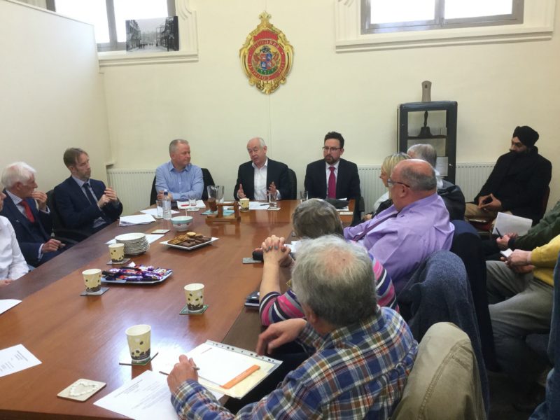 The first meeting of the new Bargoed regeneration forum, held at Bargoed Town Council