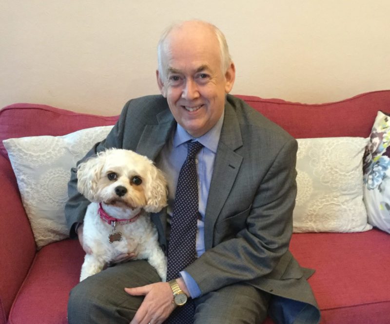 Wayne David MP and his dog, Alice